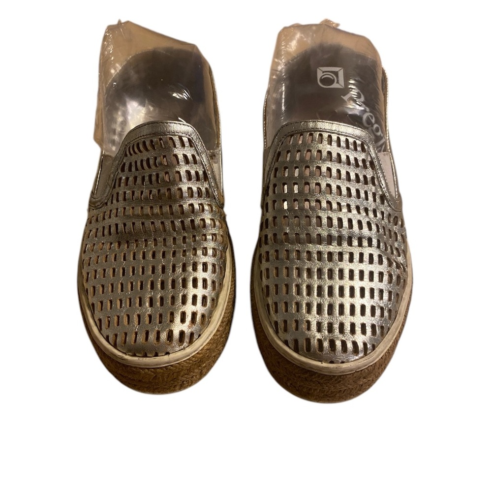 Miu Miu Womens Silver Jute Metallic Platform Sneaker Espadrille 35 EU size 6 - Picture 2 of 14